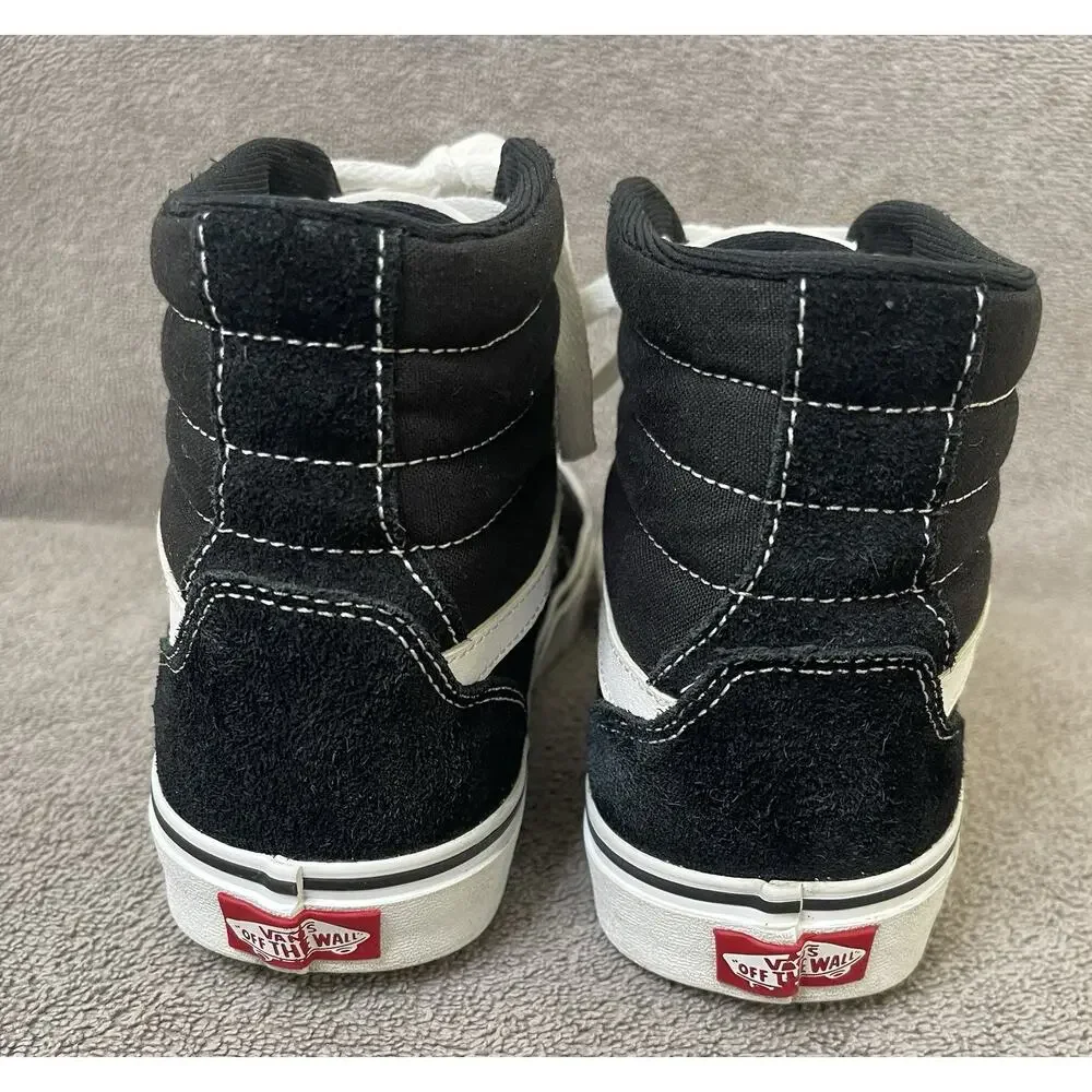 Size 9.5 - Vans Sk8- High Black White